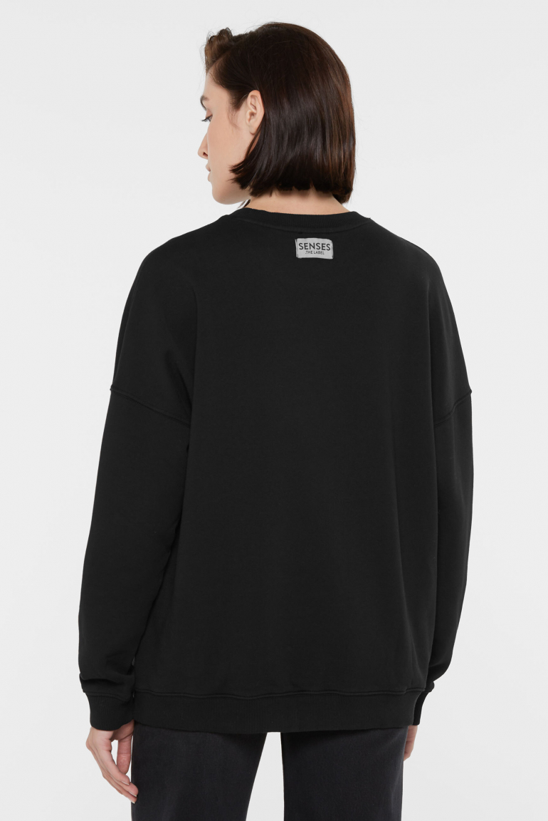 Sweatshirt SMI:LLA mit Logo Design