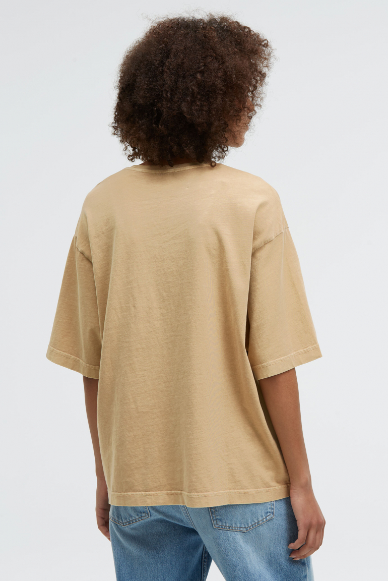 T-Shirt TEC:LA Oversized mit gewaschener Optik