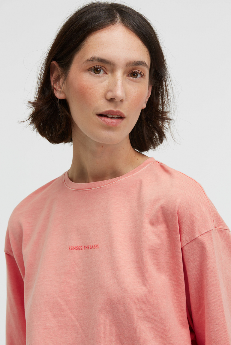 T-Shirt TEC:LA Oversized mit gewaschener Optik