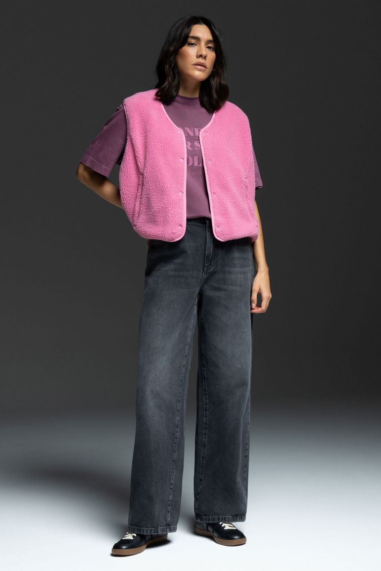 Weste SV:EA im Sherpa-Look