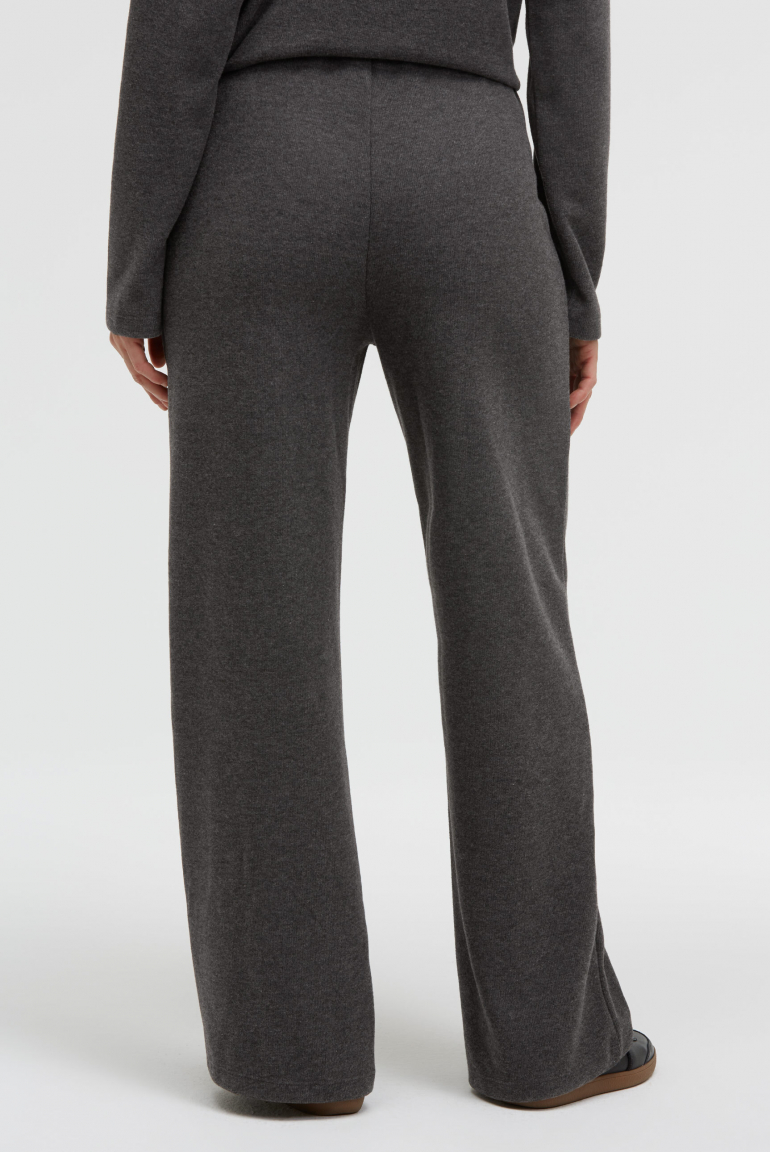 Wide Leg Pants POLA:RIS aus Jersey-Rippstrick