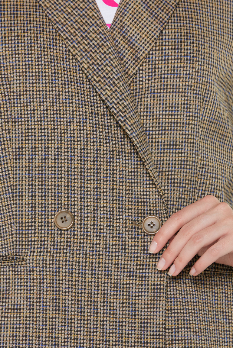 Blazer FLO:RENCE mit Karomuster und Oversized Silhouette