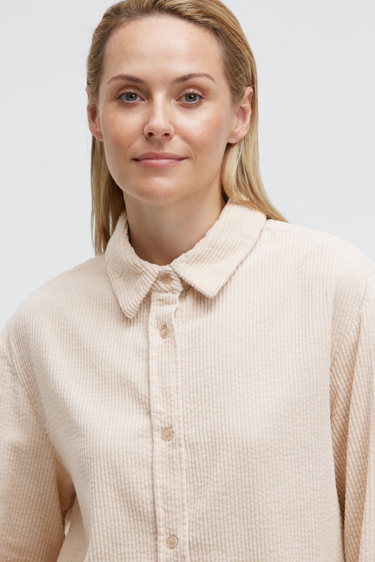 Cordbluse BES:MA im Boxy Fit