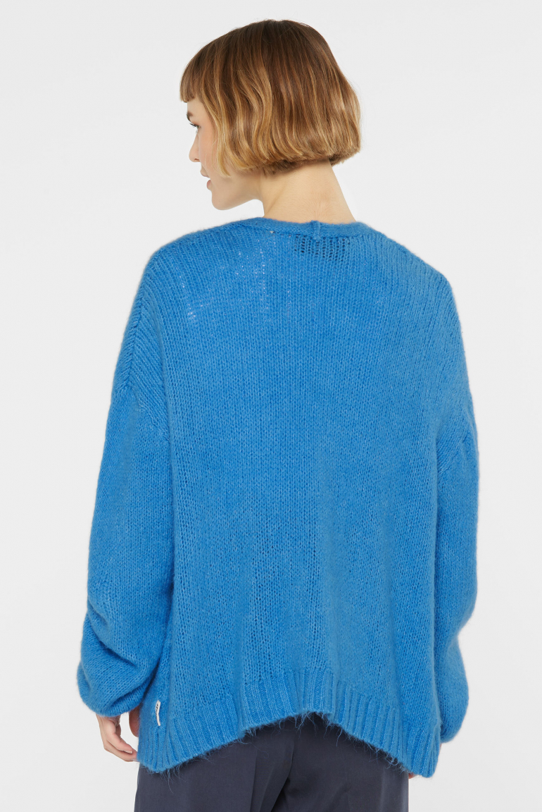 Flauschiger, offener Kurz-Cardigan KH:EA