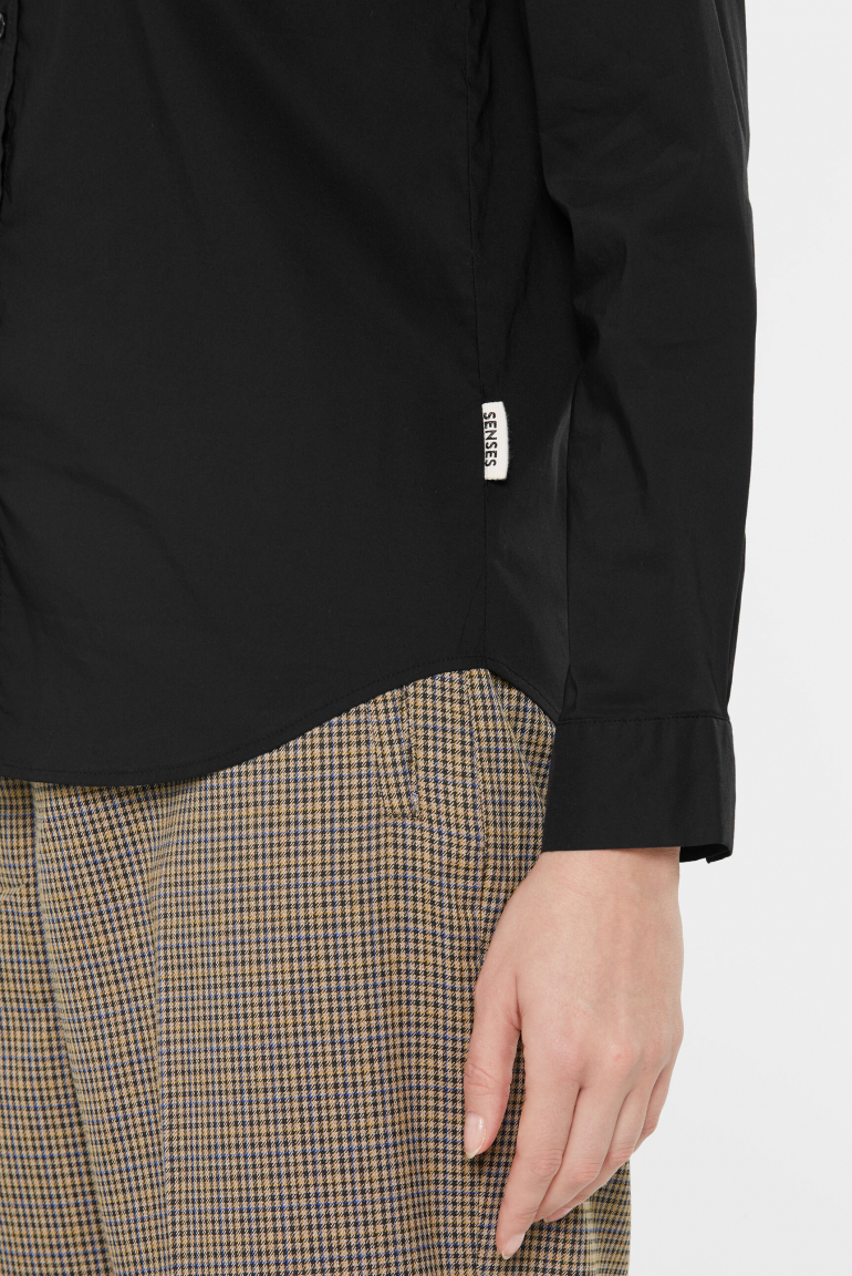 Klassische Langarmbluse BOB:BY aus Popeline