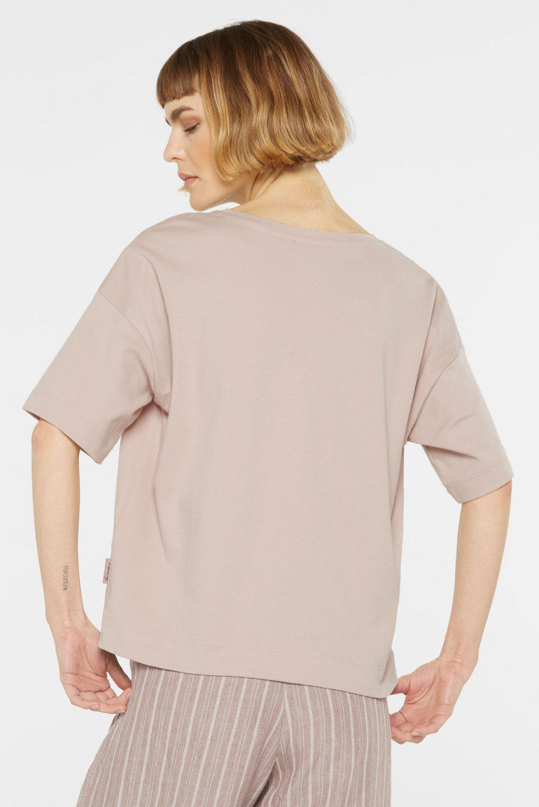 Oversized Boxy-T-Shirt mit Print