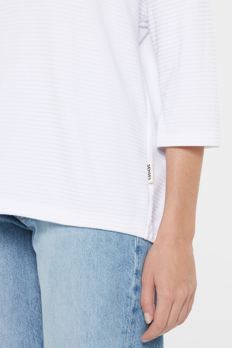 Strukturiertes Kapuzensweatshirt SO:LA