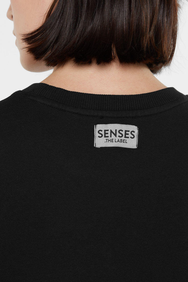 Sweatshirt SMI:LLA mit Logo Design