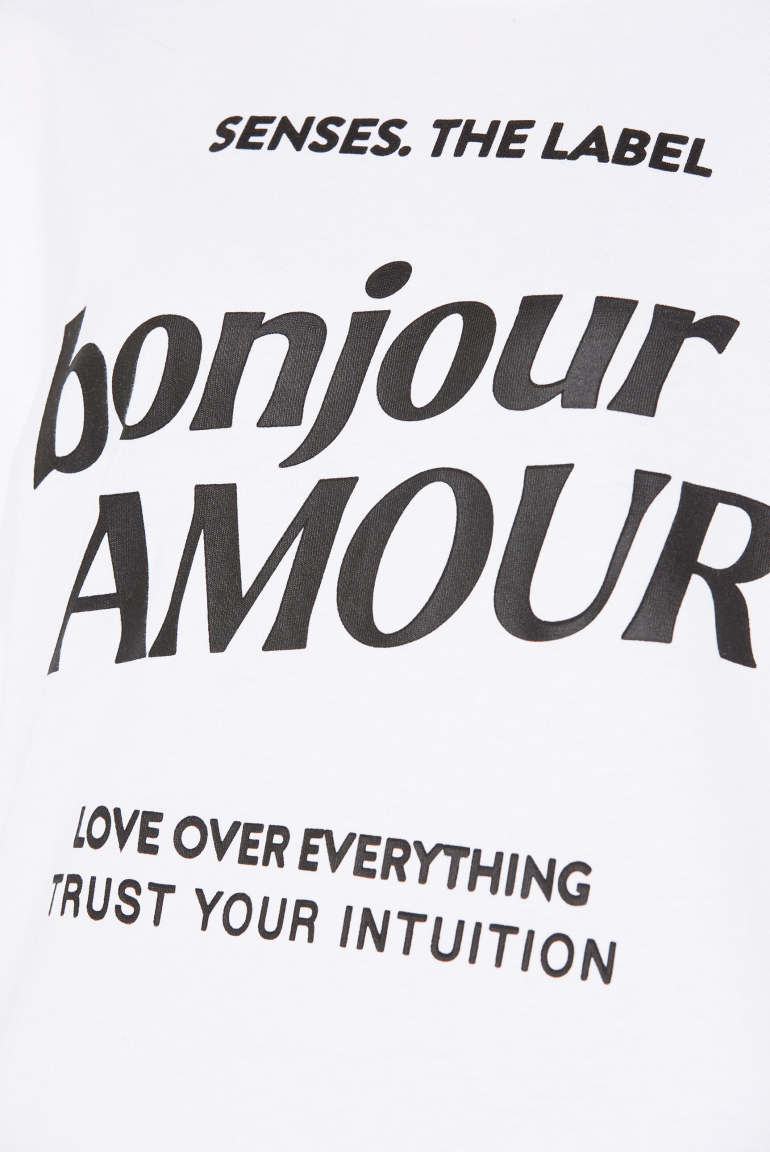 T-Shirt mit Wording Print