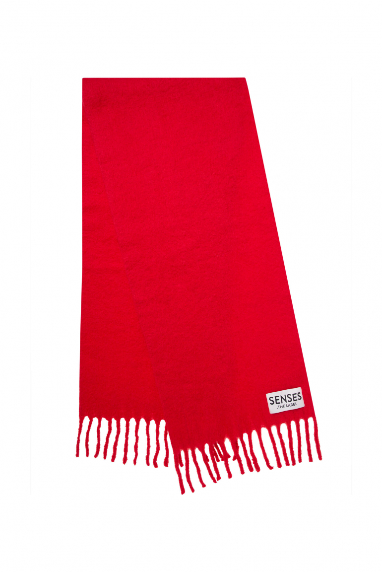 Angerauter Schal AMA:RY mit Fransen