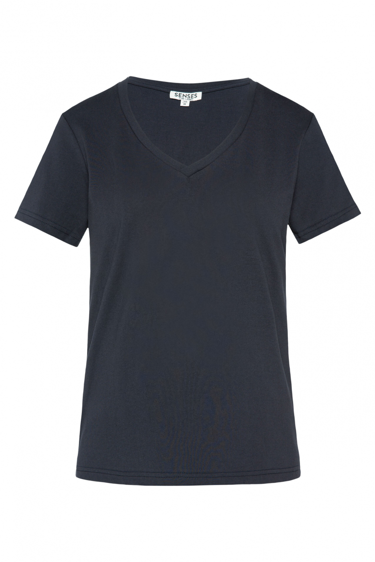 Basic T-Shirt TA:VI mit V-Ausschnitt