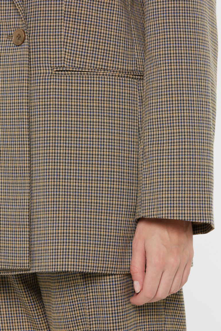 Blazer FLO:RENCE mit Karomuster und Oversized Silhouette