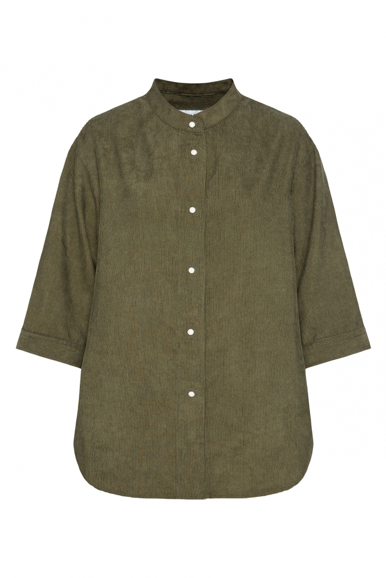 Blusenjacke BOS:TON aus Feincord mit voluminösem Kurzarm