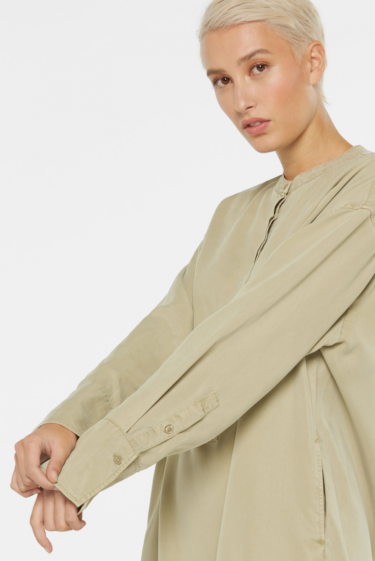 Blusenkleid FO:RM aus Lyocell mit verdeckter Knopfleiste