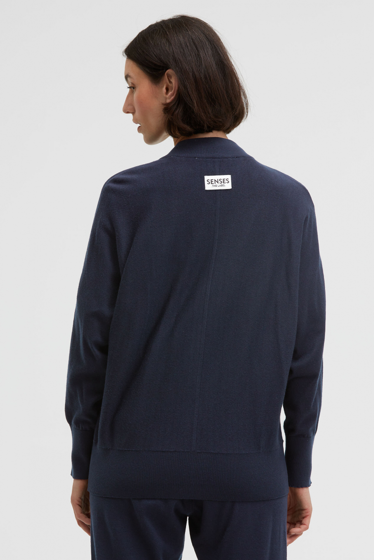 Cardigan KO:MET aus Feinstrick mit Zipper