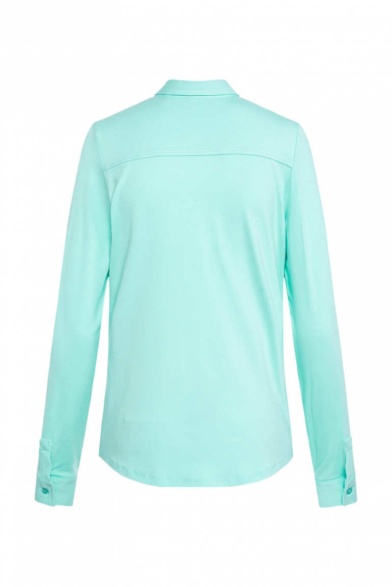 Jersey-Bluse BEE:RCK mit Knopfleiste