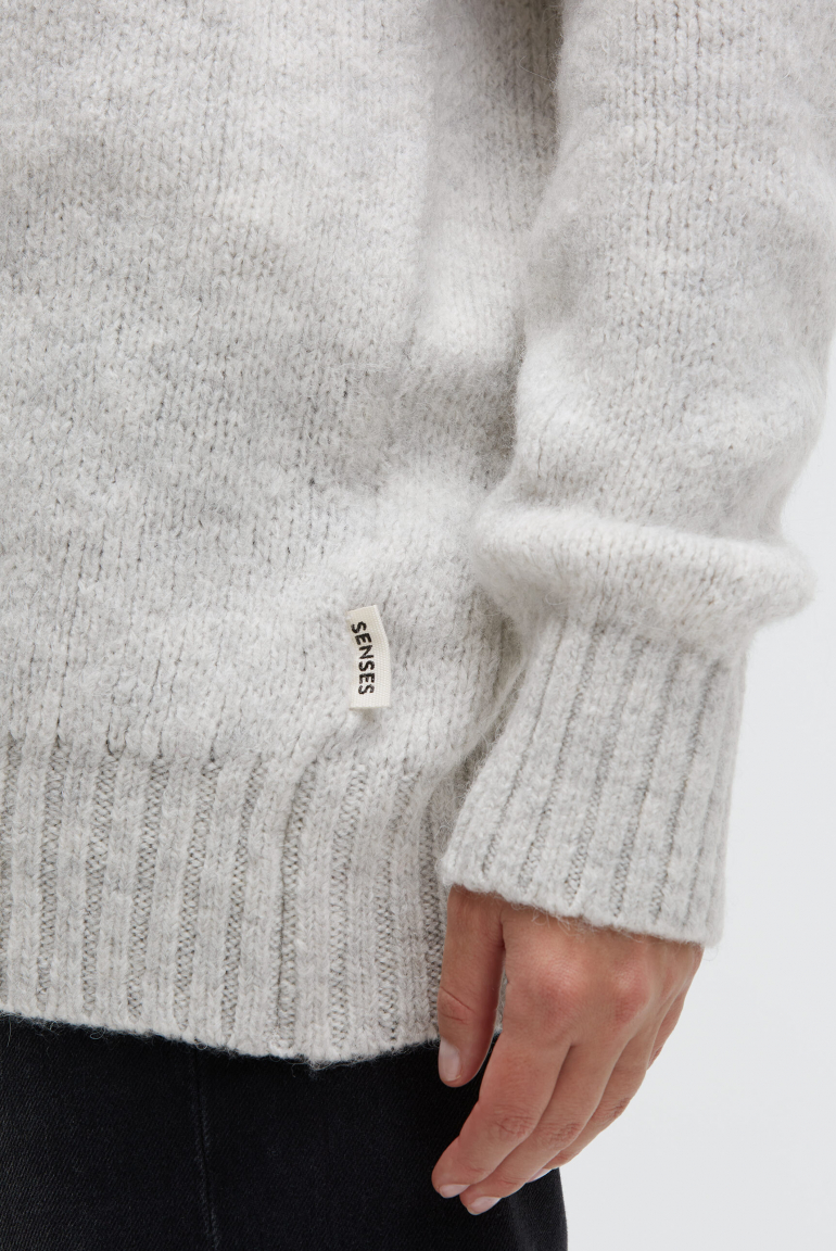 Melierter Oversized Cardigan KO:FU mit V-Ausschnitt