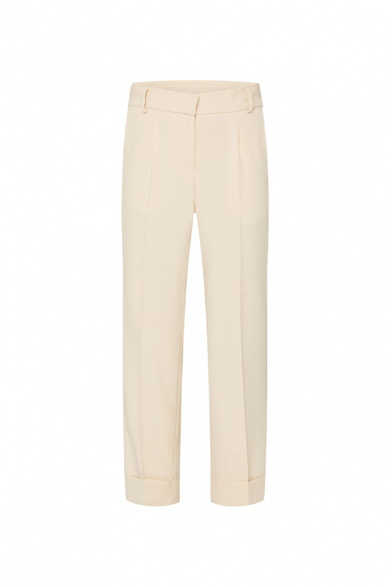 Stoffhose PI:SA mit Bundfalte und Turn-Up-Saum