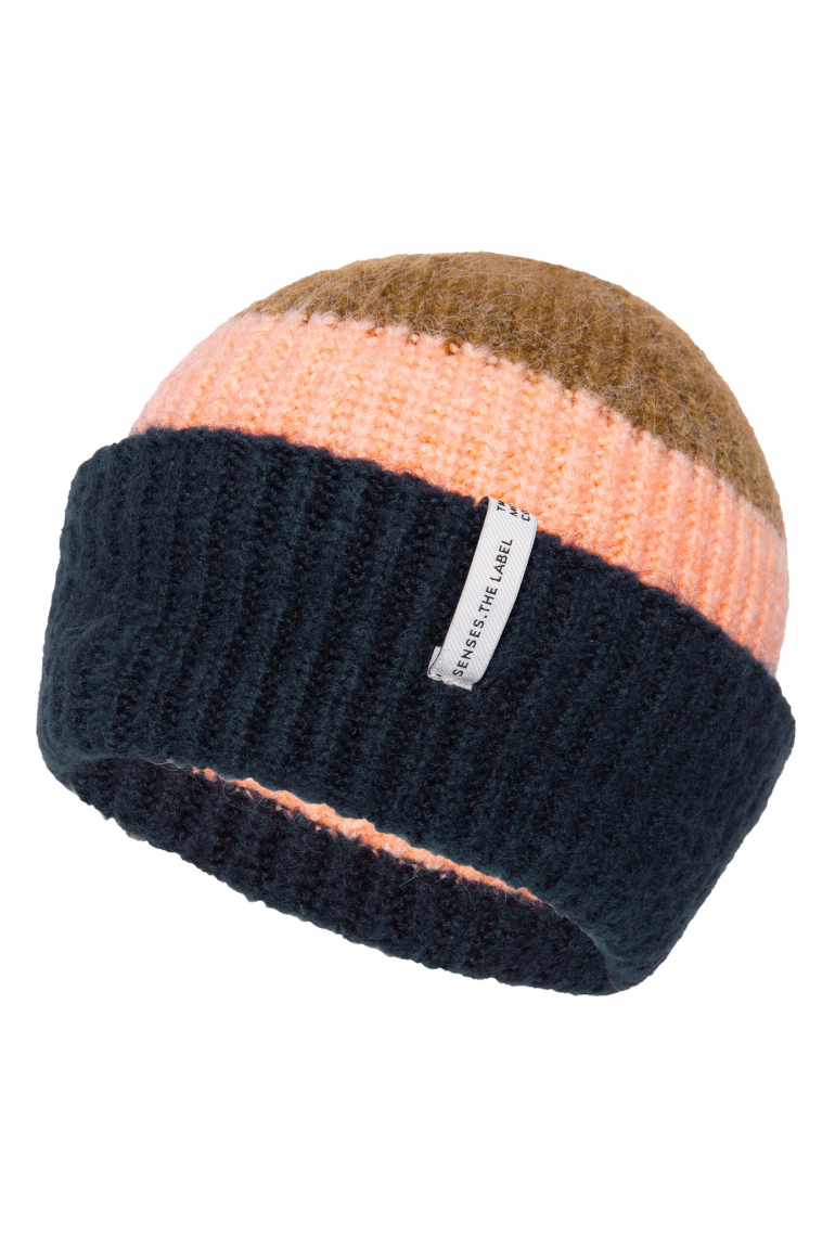 Strickmütze AURO:RA mit Colour-Blocking