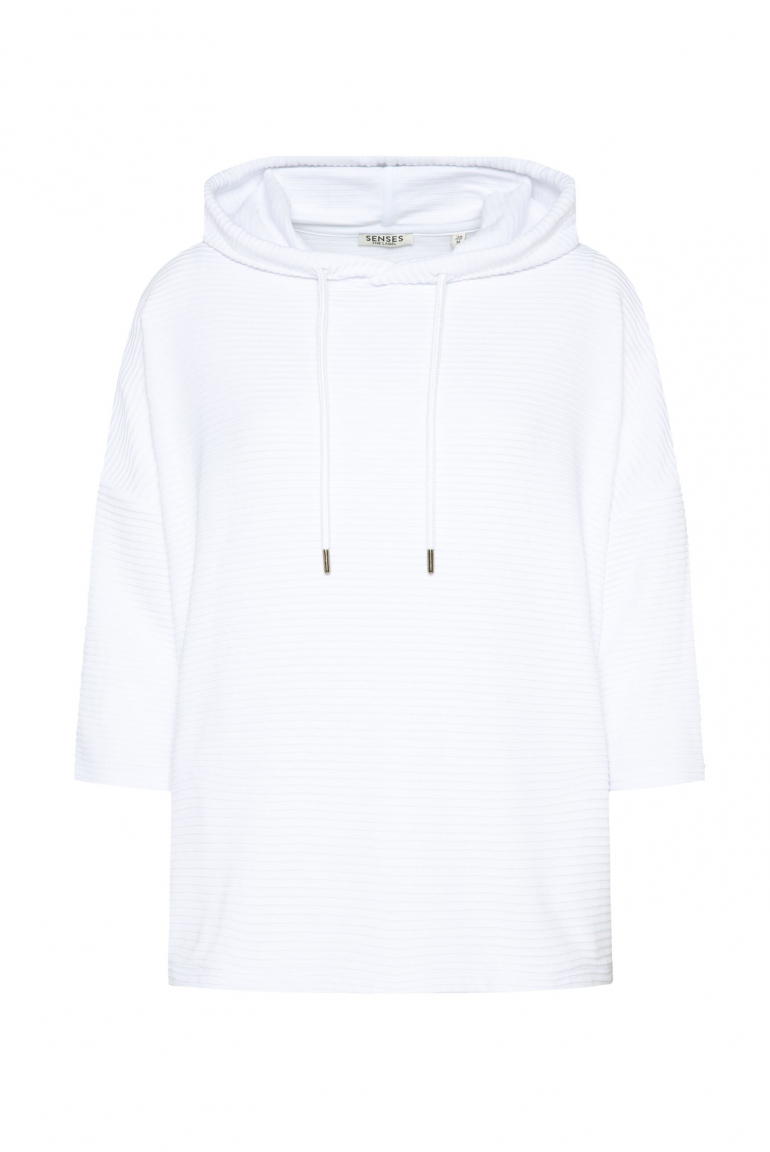 Strukturiertes Kapuzensweatshirt SO:LA