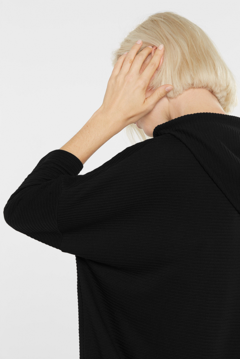 Strukturiertes Kapuzensweatshirt SO:LA