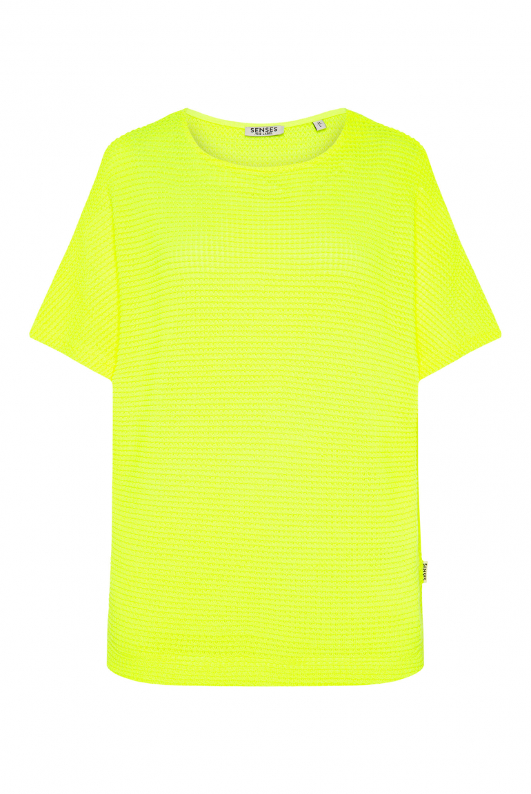 Strukturiertes Kurzarm-Shirt KAR:LA Loose Knit