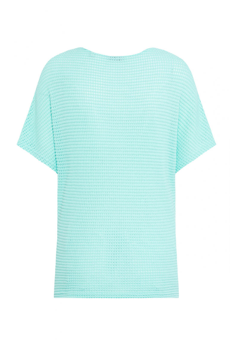 Strukturiertes Kurzarm-Shirt KAR:LA Loose Knit