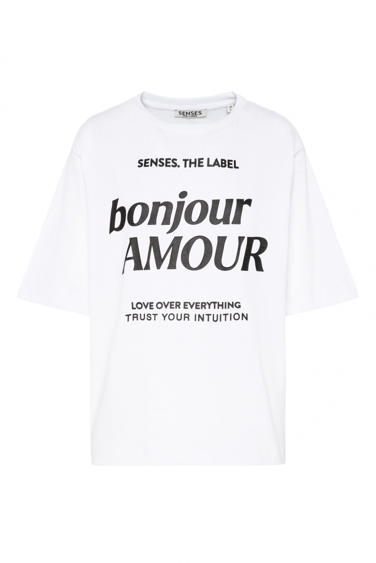 T-Shirt mit Wording Print