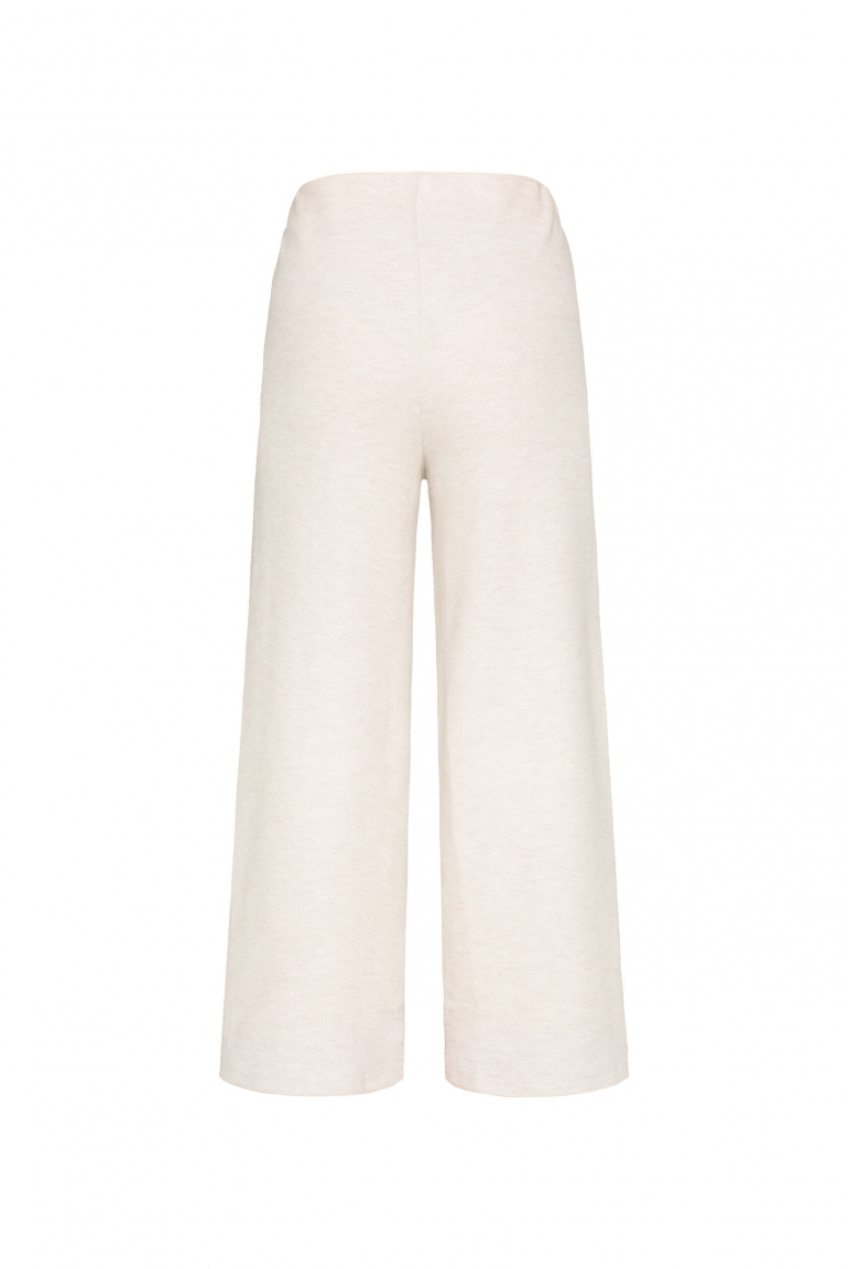 Wide Leg Pants POLA:RIS aus Jersey-Rippstrick