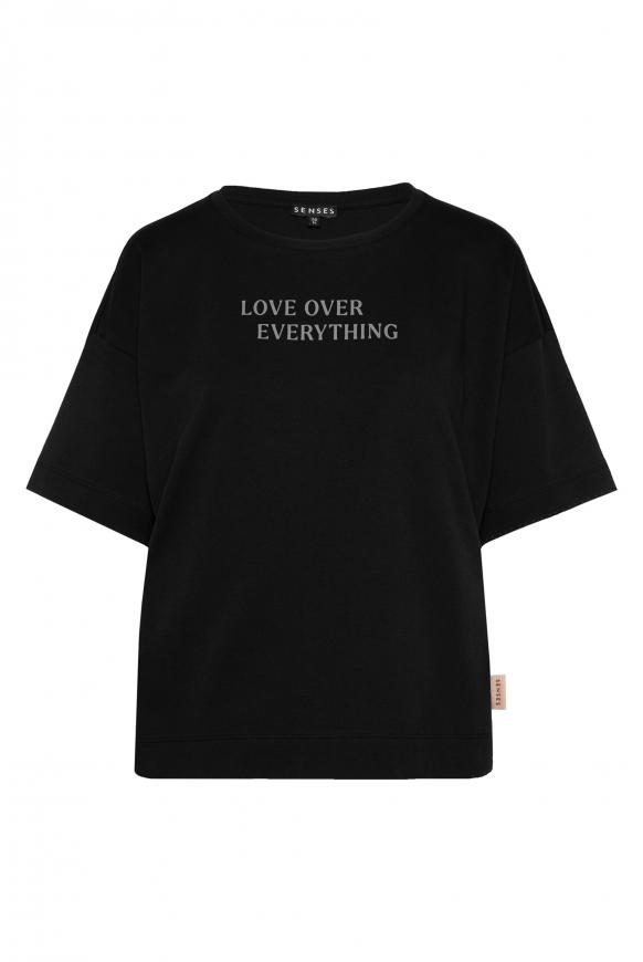 Oversized Boxy-T-Shirt mit Print black