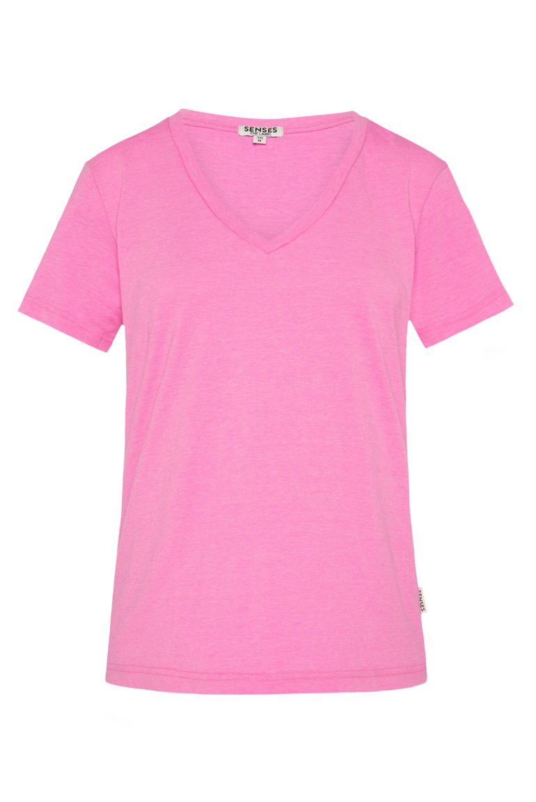 Basic T-Shirt TA:VI mit V-Ausschnitt