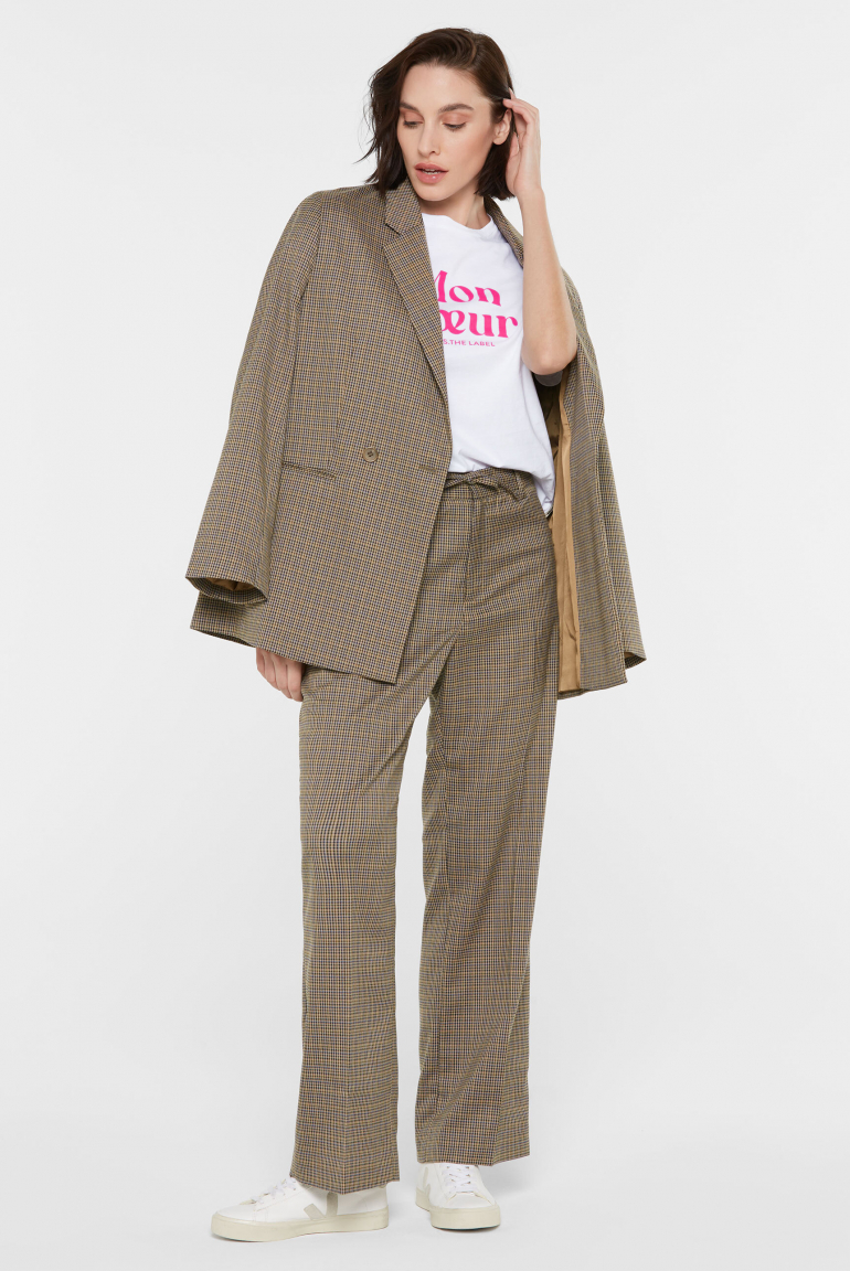 Blazer FLO:RENCE mit Karomuster und Oversized Silhouette