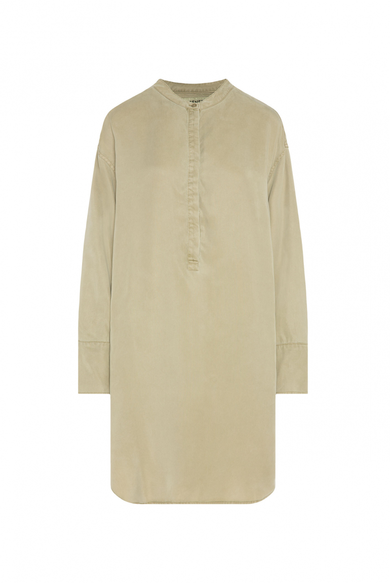 Blusenkleid FO:RM aus Lyocell mit verdeckter Knopfleiste