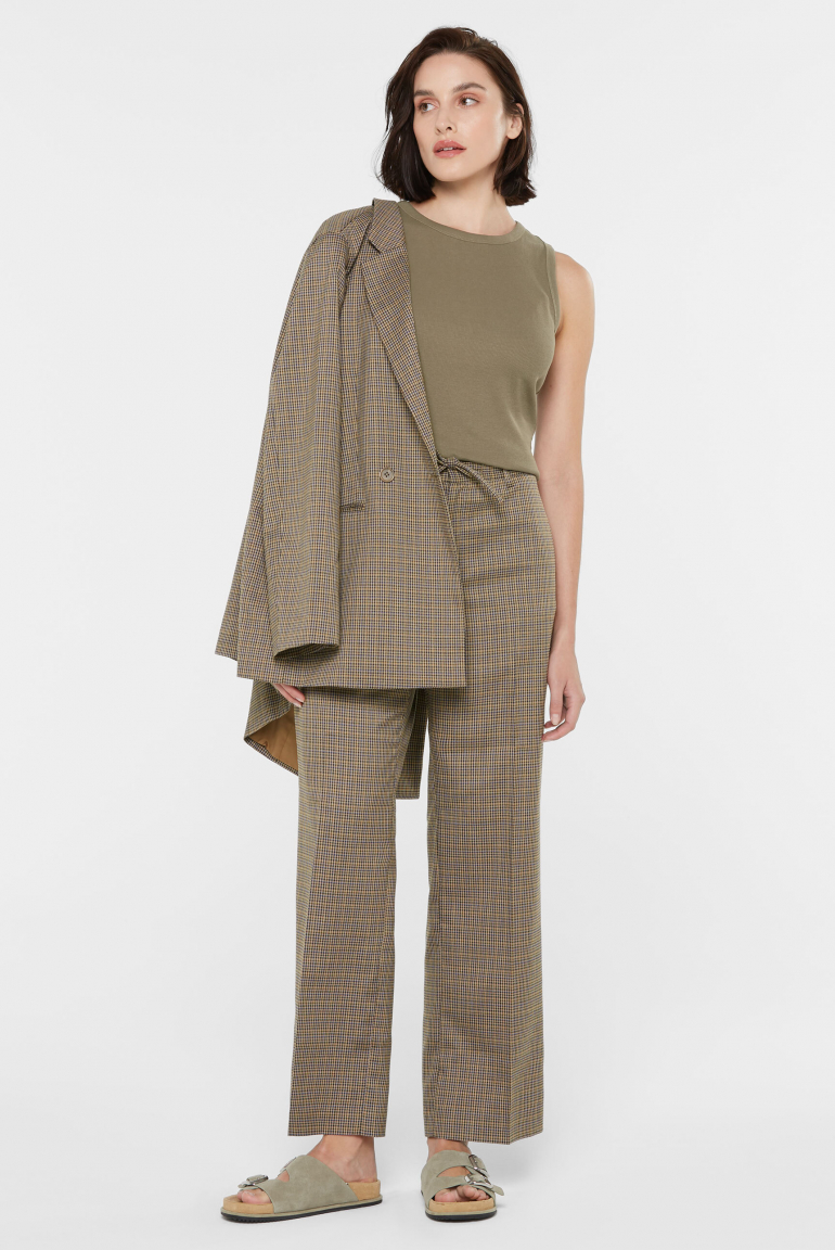 Karierte Stoffhose PHOE:BE Wide Leg