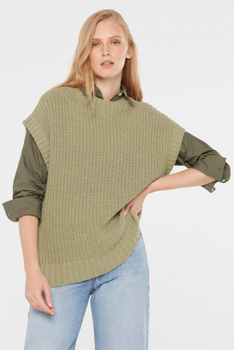 Langarmbluse BER:RY aus Popeline im Boxy Fit