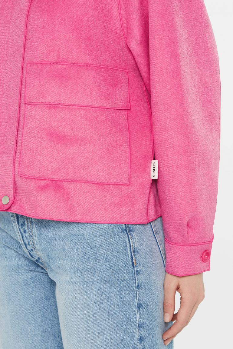 Moderne Kurzjacke O:KI aus Woll-Mix