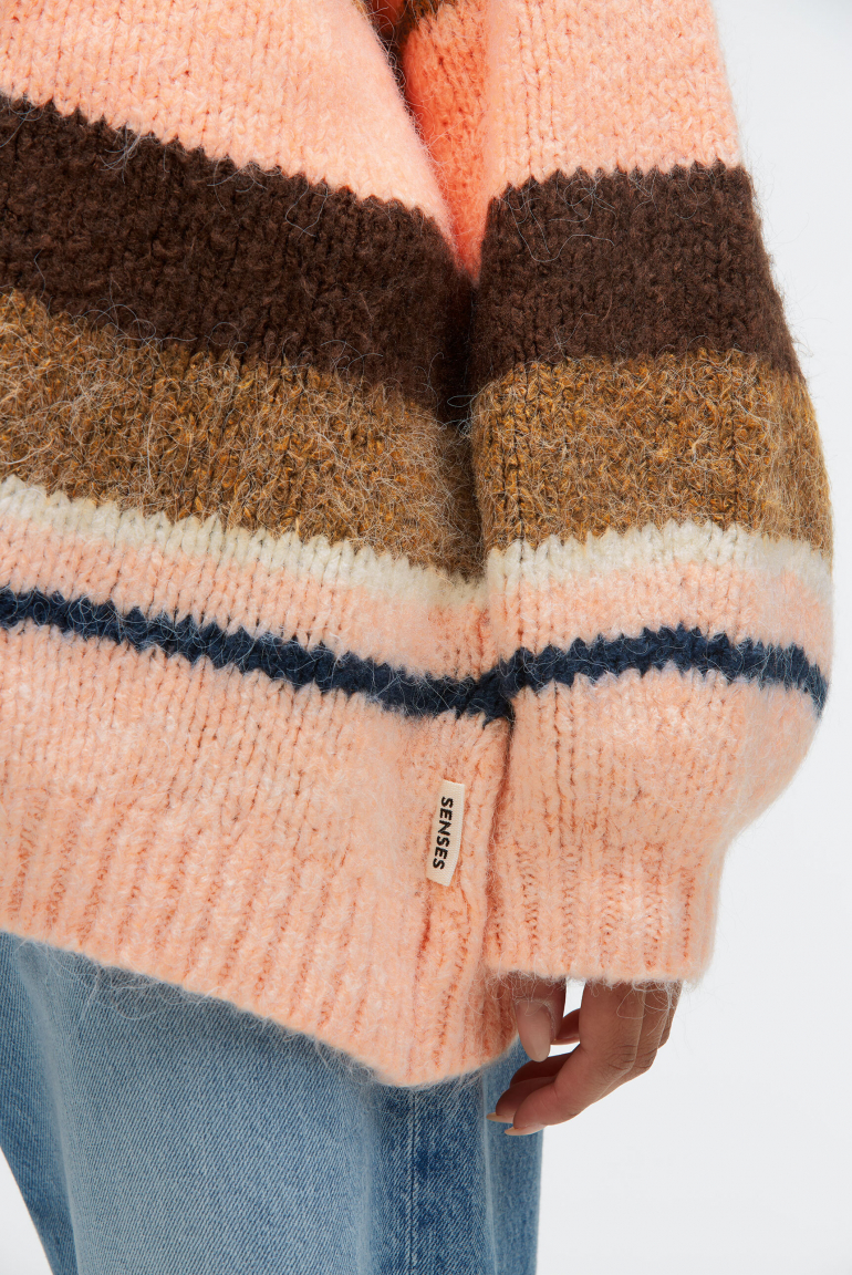 Offener Kurz-Cardigan KH:EA mit Streifen-Design