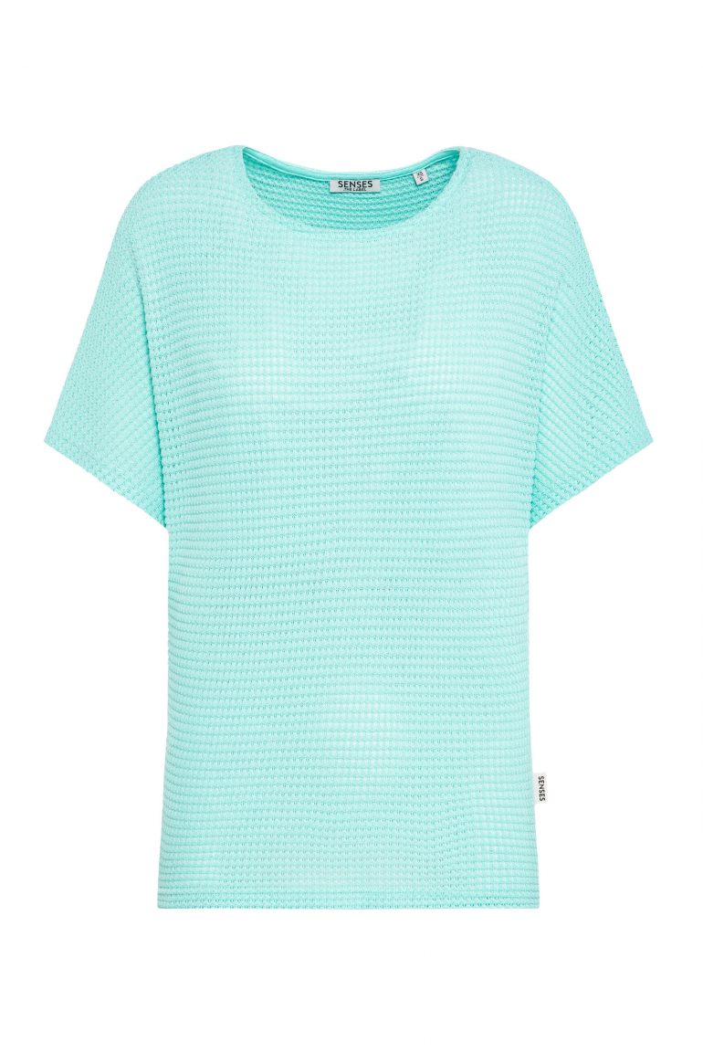 Strukturiertes Kurzarm-Shirt KAR:LA Loose Knit