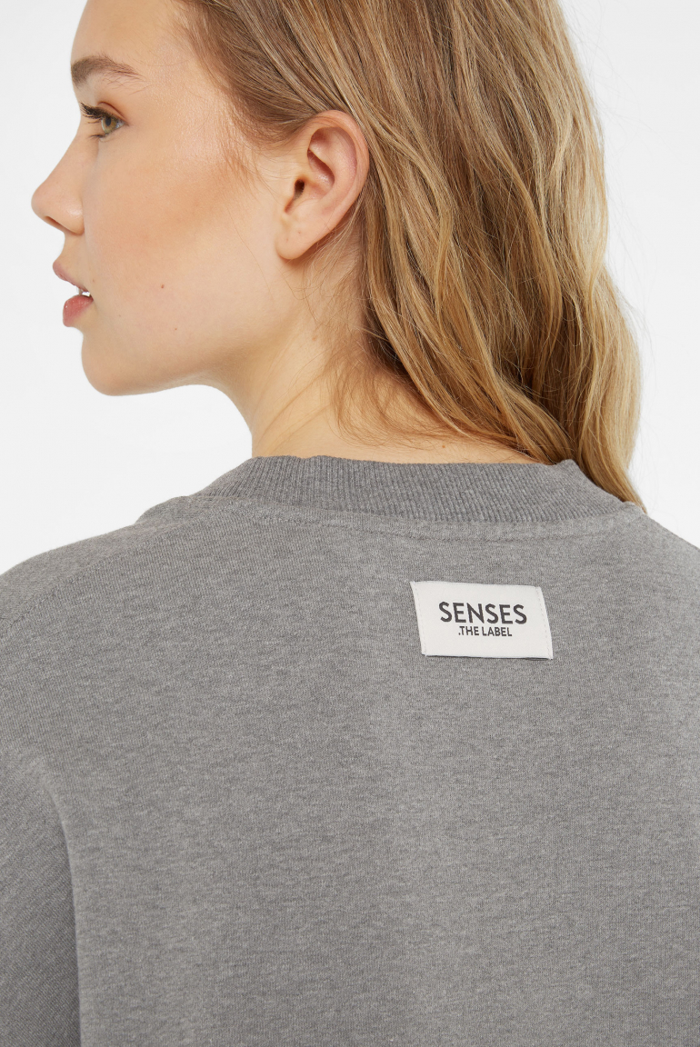 Sweatshirt Oversized mit Flockprint