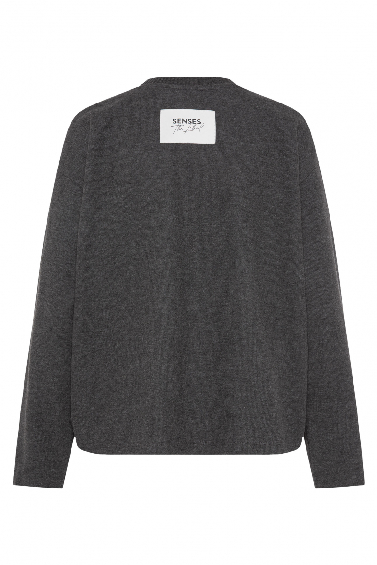 Sweatshirt SI:NA aus Jersey-Rippstrick