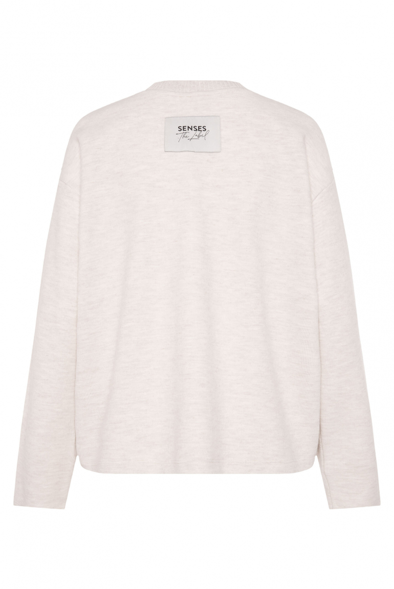 Sweatshirt SI:NA aus Jersey-Rippstrick