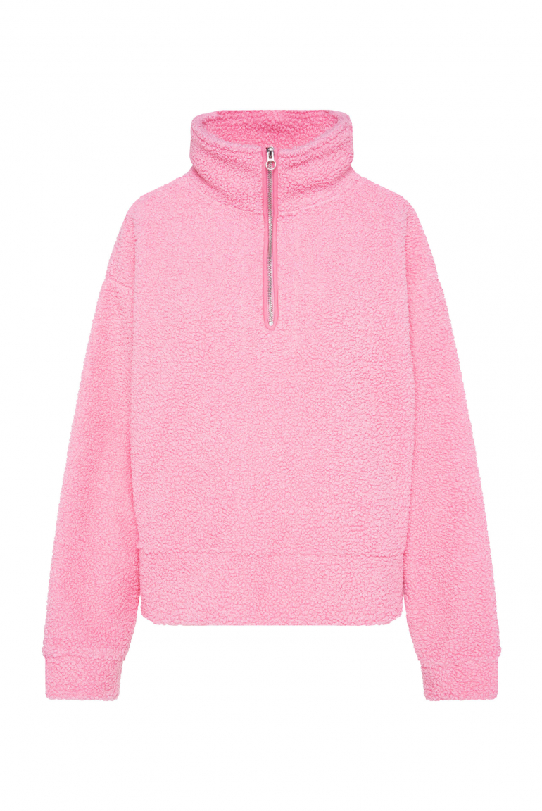 Teddy-Troyer SO:ME mit Zipper rose pink