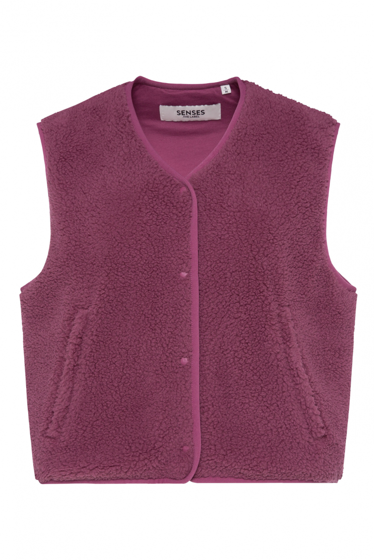 Weste SV:EA im Sherpa-Look