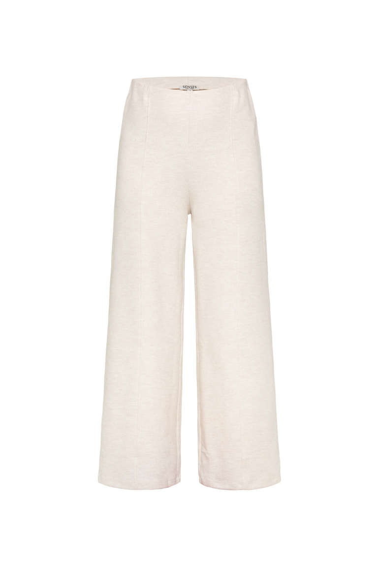 Wide Leg Pants POLA:RIS aus Jersey-Rippstrick