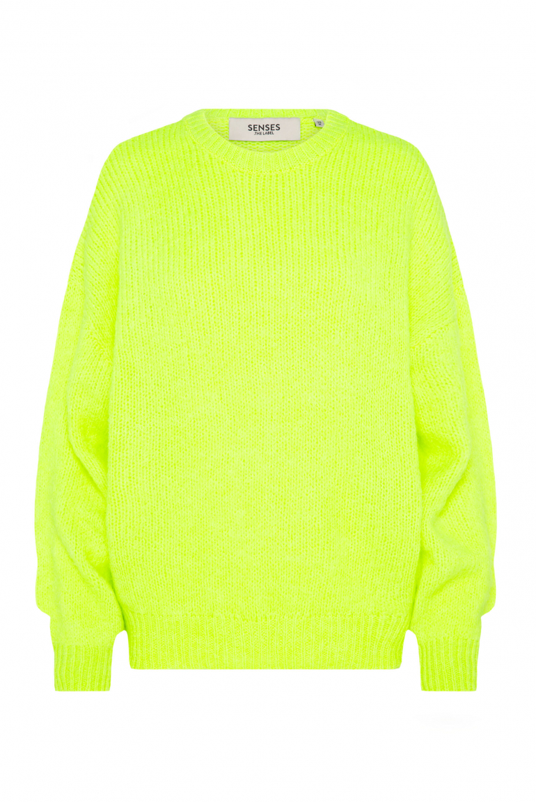 Flauschiger Pullover KAMI:LE mit Rundhalsausschnitt