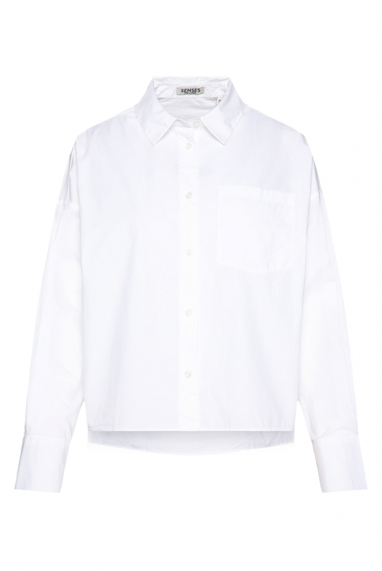 Langarmbluse BER:RY aus Popeline im Boxy Fit