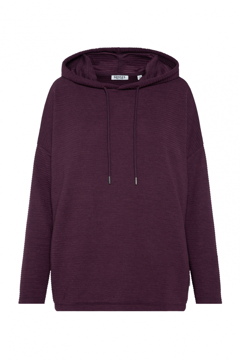 Strukturiertes Kapuzensweatshirt SO:LA