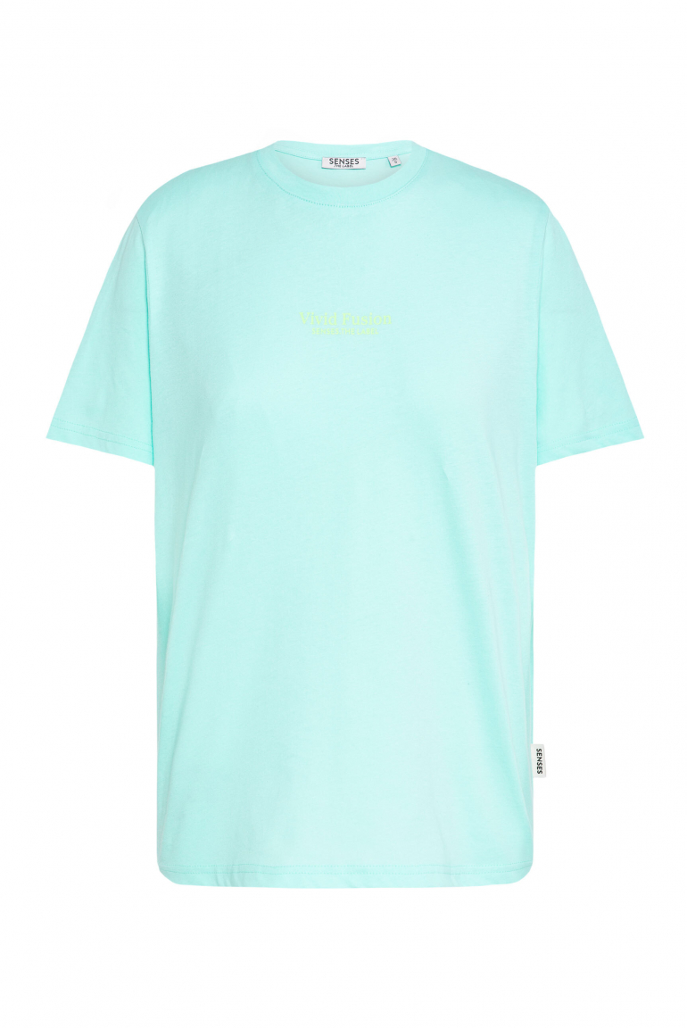 T-Shirt TU:LIP mit dezentem Label Print