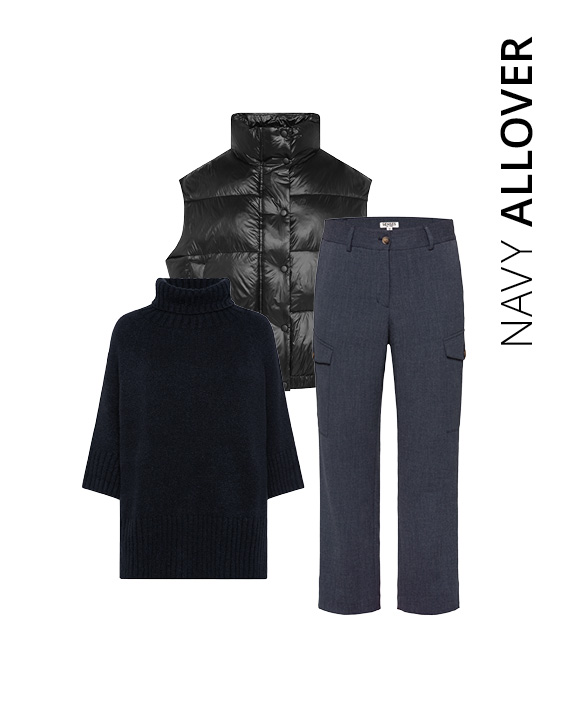 Bild von einer Weste, Pullover und Hose